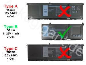 Batteria per notebook Dell Latitude 3320, Latitude 3510, Latitude 5510